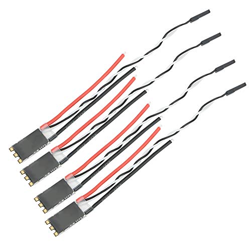 Qukaim 2‑4SESC Bürstenlose ESC-Schnellschalt-Upgrade-Teile für FVT LittleBee, kompatibel mit 2-4S LiPo-Akkus, schwarz, KS01813 x 4, 4 Stück von Qukaim