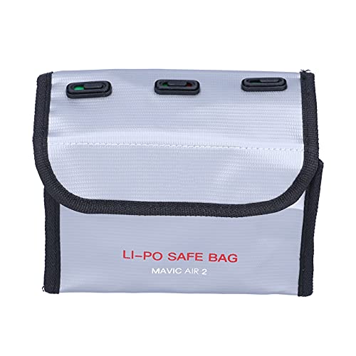 Qukaim Battery Safe Bag Battery Safe Bag, Explosionsgeschützte Feuerfeste Li-Po Akku Schutztasche für Drohne, 30 x 20 cm, Leichtes, tragbares Design von Qukaim