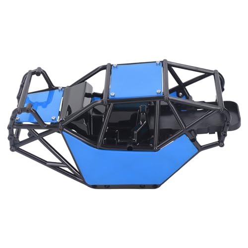 Qukaim Crawler Body Shell RC Roll Cage Crawler Body Shell, Kunststoff RC Car e Body Zubehör für Axial SCX10, Blau von Qukaim