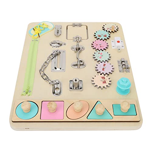 Qukaim Memory Loss Fingertip Board Senioren Fingertip Sensory Board, Holzbrett für Demenz und Gedächtnisverlust, Angstlinderung und Koordinationsverbesserung, ideal für sensorische Aktivitäten, 30,5 x von Qukaim