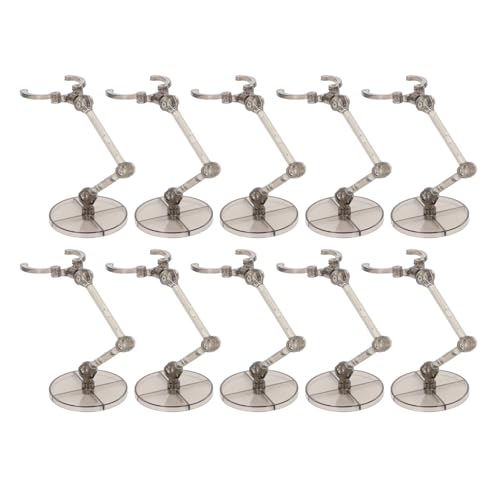 Qukaim Puppenhalter Actionfiguren-Display-Ständer, 10 Sets Mini-Puppenstütze e, durchscheinende schwarze Halterungen, kompatibel für 6-Zoll-Modelle, ideal für Puppen und Actionfiguren von Qukaim