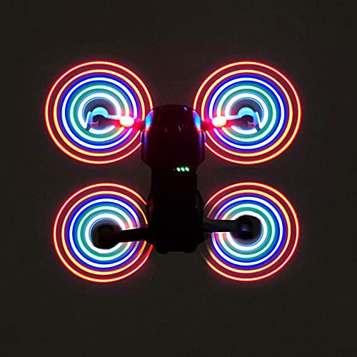 Qukaim RC Blade Prlers LED Prlers für Spark, 1 Paar, Schnellverschluss Faltbare CW CCW RC Drohnenteile, Leichtes Design, Kompatibel mit Quadcopter Modellen von Qukaim