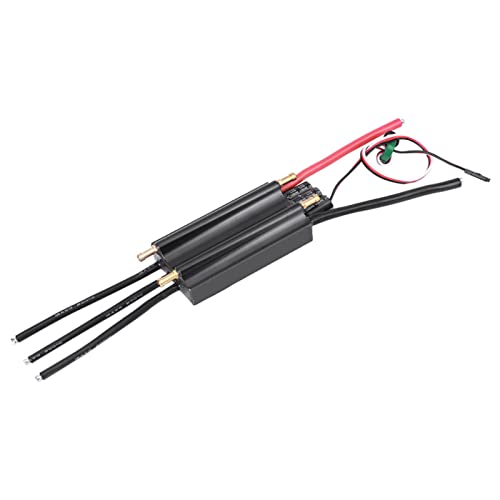 Qukaim RC BoatESC 120A RC Boot Wasserdicht Brushless ESC Elektronischer Geschwindigkeitsregler Kompatibel mit RC Booten, Hochleistungszubehör für Verbesserte Kontrolle von Qukaim