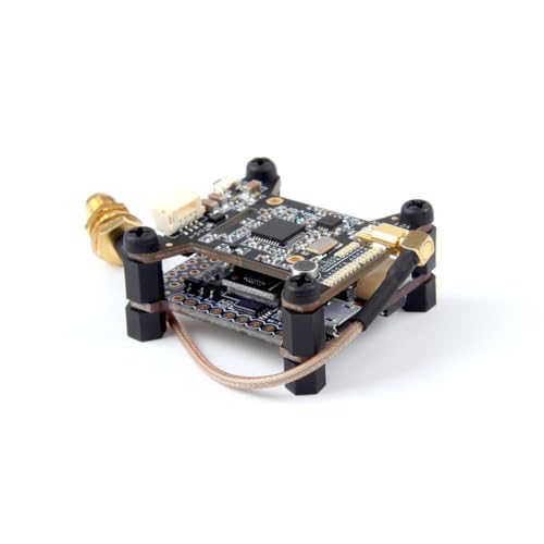 Qukaim RC Drohne Flight Controller Kakute F4 V2 Flight Controller, Betaflight OSD + Atlatl HV V2 FPV Transmitter für RC Drohne, Kompatible Ersatzteile von Qukaim