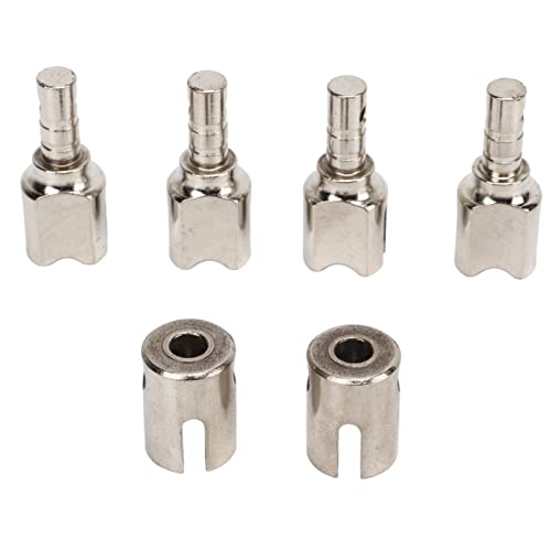 Qukaim RC Steel Diff Drive Cup 4pcs RC Steel Diff Outdrive Drive Cup Set, Differential Joint Cup with Drivesshaft Joint Cup for ARRMA 1/7 1/8 Cars, Silver von Qukaim