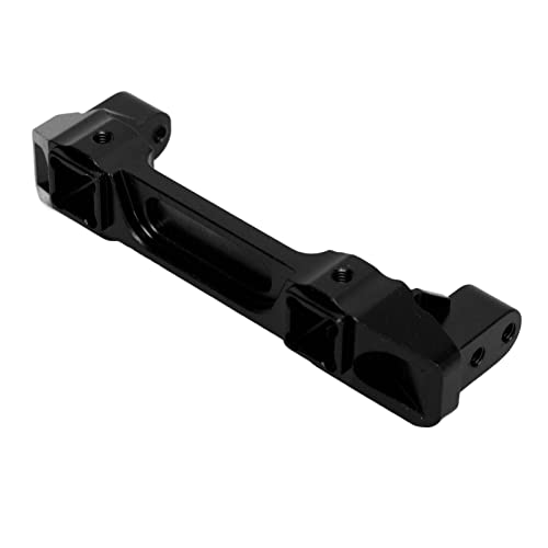 Qukaim RC Stoßstangenschutzhalterung Aluminiumlegierung RC Auto Frontstoßstange Halterung für Traxxas 1/10 Crawler, Schwarz von Qukaim