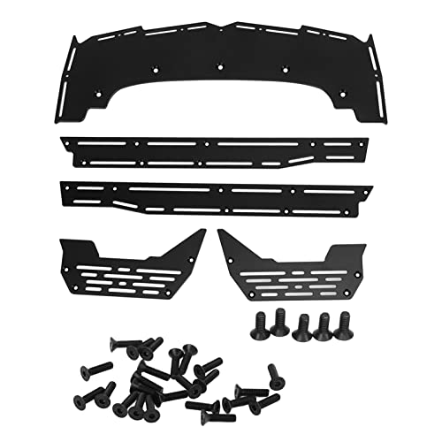 Qukaim RC Upgrade Parts RC Auto Seitenpedal für ARRMA, Aluminiumlegierung, hohe Festigkeit, Upgrade-Teile für 1/7 1/8 RC Autos, Schwarz von Qukaim