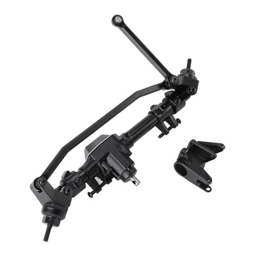 Qukaim RC Vorderachse Montage RC Vorderachse Montage Aluminiumlegierung 27T 8T Interne Montage Getriebe Upgrade Teile für SCX10 PRO Crawler Auto, Schwarz von Qukaim