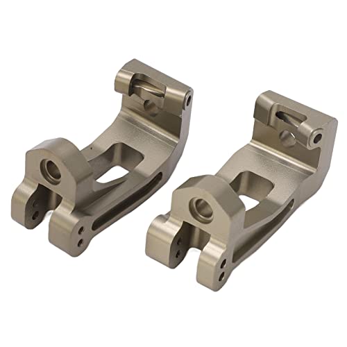 Qukaim RC Zubehör 2Pcs RC Front Caster Block C Hub Aluminiumlegierung 1/8 für Traxxas Schlittenwagen 95076-4, RC Zubehör, Ti-Farbe, Design von Qukaim