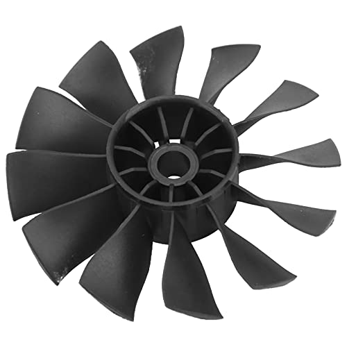 Qukaim RC Zubehör 50 mm Kanalventilator, 12 Flügel Prler Kanalventilator Zubehör für RC Flugzeuge, Schwarz CCW, RC Kanalventilatoreinheit, leichtes Design von Qukaim