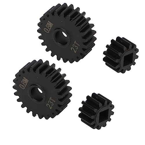 Qukaim Gehärtetes Stahl Portalachsen Getriebeset 23T/12T für 1/10 RC Crawler Capra SCX10 III, Langlebige Upgrade Teile Zubehör von Qukaim