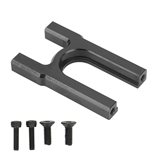 Qukaim Zentraldiff-Halterung aus Aluminiumlegierung, Aluminiumlegierung, leichte Mitteldifferentialhalterung für ARRMA 1/7 1/8 RC Autos, Schwarz von Qukaim