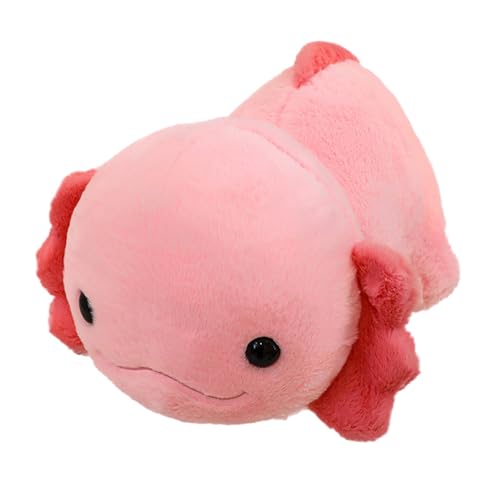 Qumiuu Axolotl Stofftier,Süßer Axolotl Plüsch - Süßes Axolotl-Zeug,17,7 Zoll weiches, kuscheliges Stofftier-Geschenk für und Mädchen, Salamander Axolotl-Plüschtier für Kinder von Qumiuu