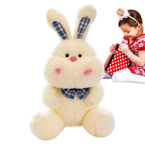 Qumiuu Häschen-Plüsch-Stofftier, Kaninchen-Puppenspielzeug, Kaninchen gefülltes Plüschtier, Weiche Kaninchen-Kinder-Kuscheltiere, Plüschtiere für Wohnzimmer und Schlafzimmer von Qumiuu