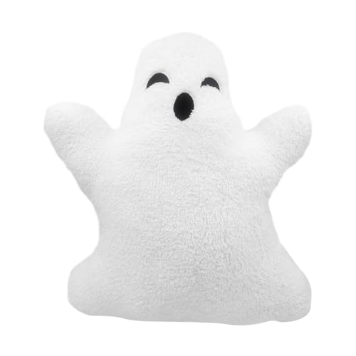 Qumiuu Halloween-Geister-Plüschkissen, Plüschtiere, Halloween-Geister-Sofakissen, Süßes Halloween-Geister-Plüschkissen, Dekoratives Plüschkissen Als Bett-Sofa-Dekoration von Qumiuu