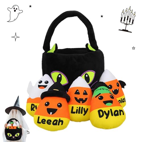 Qumiuu Halloween-Kuscheltier,Halloween-Spielzeug-Spielset,-Halloween-Spielset -Plüsch - Halloween-Plüsch, Kuscheltiere für Babys, Mädchen, Dekoration von Qumiuu