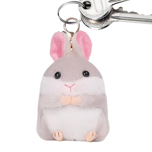 Qumiuu Hamster-Plüschtier, Kuschelhamster | Schöne Hamster-Plüschtiere | Weiche, entzückende Puppe, Hamster, Plüschtier, Cartoon-Tier-Charm-Anhänger von Qumiuu