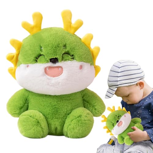 Qumiuu Plüschdrache, Drache Stofftier, Süßes Drachenspielzeug, Kuschelige Drachenpuppe, weiches und bequemes Tierplüschtier, 9-Zoll-Drachendekoration für Schlafzimmer und Wohnzimmer von Qumiuu