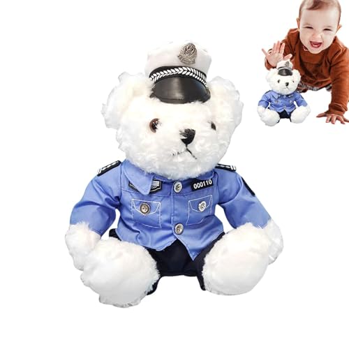 Qumiuu Polices Bär Plüsch, Richtlinien en Kuscheltiere, Niedlicher Plüschbär mit abnehmbarem Polices-, Stofftier für Geburtstags- und Weihnachtsüberraschungsgeschenke Qumiuu Polices Bär Plüsch, Richtlinien en Kuscheltiere, Niedlicher Plüschbär mit abnehmbarem Polices-, Stofftier für Geburtstags- und Weihnachtsüberraschungsgeschenke von Qumiuu