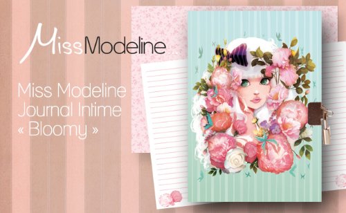 Avenue Mandarine 62309O - Tagebuch Miss Mod Bloomy, 12.5 x 18 cm von Avenue Mandarine