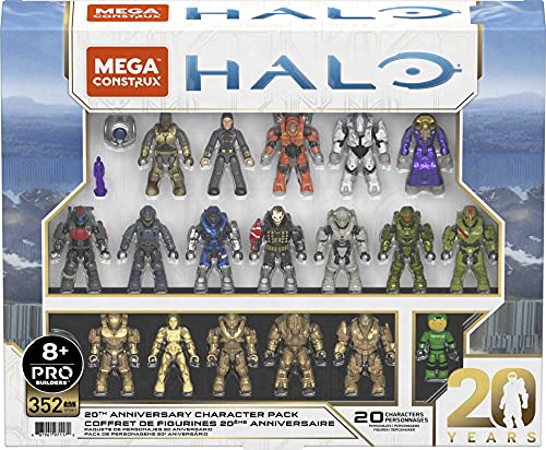 Quoersrti MEGA Halo 20th Anniversary Character Pack Halo Infinite Construction Set, Building Toys for Boys ​ [Amazon Exclusive] von Quoersrti