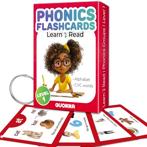QUOKKA English Alphabet CVC Flash Cards | Learn to Read Cards for Kids Ages 3-5 and 4-8 | Phonics Cards for Toddlers 2-4 Years and Kindergarten | Reading Tools for Early Literacy & Phonemic Awareness QUOKKA English Alphabet CVC Flash Cards | Learn to Read Cards for Kids Ages 3-5 and 4-8 | Phonics Cards for Toddlers 2-4 Years and Kindergarten | Reading Tools for Early Literacy & Phonemic Awareness von QUOKKA