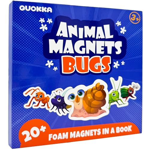 QUOKKA Travel Magnetic Puzzles for Toddlers 1-3 – 20+Pcs Bugs Game with Extra-Long Play Book – Fun Travel Game Toy for Kids Ages 3-5 – Strong Magnets for Car Activities – Fun Toddler Puzzle Ages 2-4 von Quokka