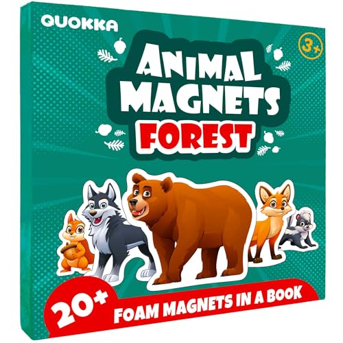 QUOKKA Travel Magnetic Puzzles for Toddlers 1-3 – 20+Pcs Forest Game with Extra-Long Play Book – Fun Travel Game Toy for Kids Ages 3-5 – Strong Magnets for Car Activities – Fun Toddler Puzzle Ages 2-4 von Quokka