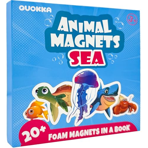 QUOKKA Travel Magnetic Puzzles for Toddlers 1-3 – 20+Pcs Sea Game with Playbook – Fun Travel Game Toy for Kids Ages 3-5 – Strong Magnets for Car Activities – Fun Toddler Puzzle Ages 2-4 von Quokka