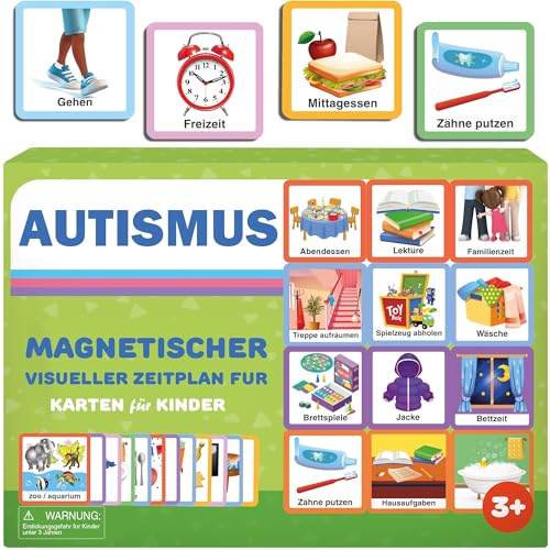 Quokka 95 Belohnungstabelle für Kinder – Visueller Verhaltensplan für Autistische Kinder – Magnetische ADHS-Tools – Routine-Autismus-Lernmaterialien - Deutsche Version von Quokka