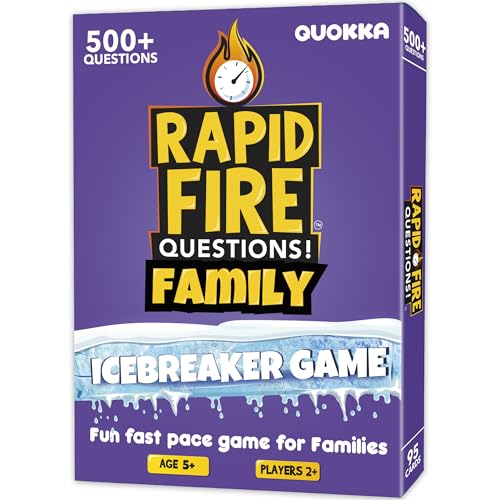 Quokka Family Conversation Cards Game - Break The Ice Game for Kids and Families - Icebreaker Cards with 500+ Questions - Family Game for Kids 8-12 - Perfect for Family Game Night I Travel Version von Quokka