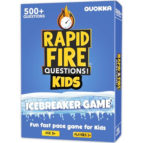 Quokka Kids Conversation Cards Game - Break The Ice Game for Kids and Families - Icebreaker Cards with 500+ Questions - Family Game for Kids 8-12 - Perfect for Family Game Night I Travel Version von Quokka