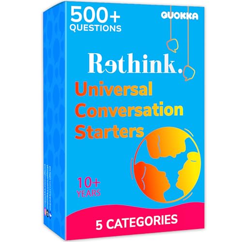 Quokka Rethink!: Conversation Starters Universal - 100 Gesprächskarten Freunde Pack - 5 Fragenkategorien - Do You Really Know Your Friends Spiel von Quokka