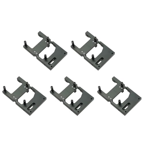 Qupdjxukis 5X Rc Auto Metall Lenkung Servo Warenhaus Feste Halterung für B14 B24 C14 C24 Q65 Mn D90 D99S Mn45, Schwarz von Qupdjxukis