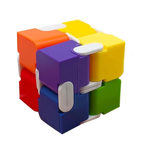 Qurygin Bunter Würfel, Regenbogenblöcke - Partygeschenke Puzzlewürfel Farbmischwürfel - Tragbare Denksportaufgaben, Würfelpuzzle-Spielzeug für Erwachsene, für Würfelliebhaber und Familien von Qurygin