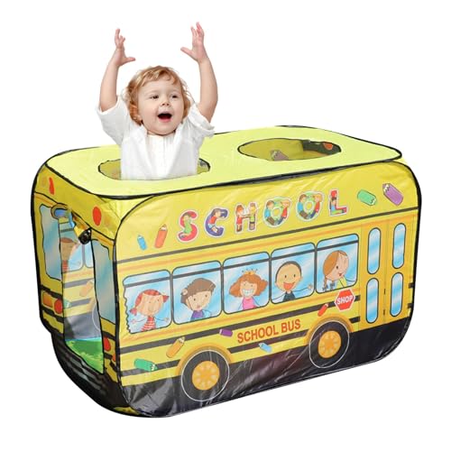 Qurygin Kinderspielzelt, Kleinkindzelte für den Innenbereich - Faltbares Zelt in Eisform für Kinder | Bus-Thema Kinderspielzelt Spielhaus, faltbares Spielhauszelt für drinnen und draußen für von Qurygin