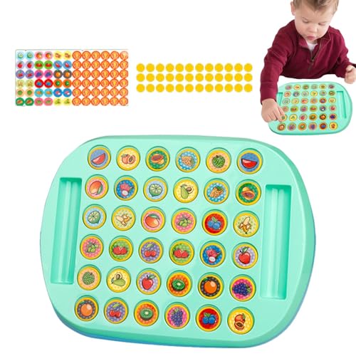 Qurygin Matching-Puzzlespiel, Pattern-Matching-Spiel - Muster-Matching-Brettspiel für Kinder - Rundes und glattes Muster-Matching-Board für Zuhause, Schule, Reisen und Outdoor von Qurygin