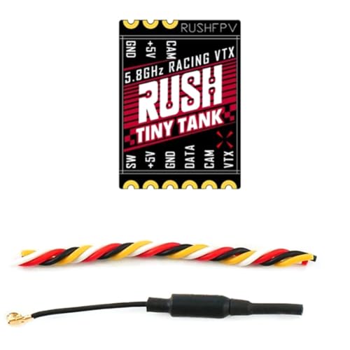 Qussedser Rush Tiny Tank Nano VTX 48CH 350mW Sender 5V Eingang mit LED-Erweiterungskarte FPV Sender für FPV Racing Whoop von Qussedser