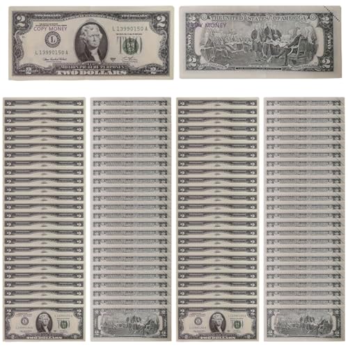 Qutalmi Sammelbare Dollarnoten - Sammelbare Banknoten Filmrequisiten | Kompaktes Spielgeld Für Reisen, Rollenspiel Spaß Für Frauen Männer Eltern Jugendliche Mädchen Teenager Qutalmi Sammelbare Dollarnoten - Sammelbare Banknoten Filmrequisiten | Kompaktes Spielgeld Für Reisen, Rollenspiel Spaß Für Frauen Männer Eltern Jugendliche Mädchen Teenager von Qutalmi