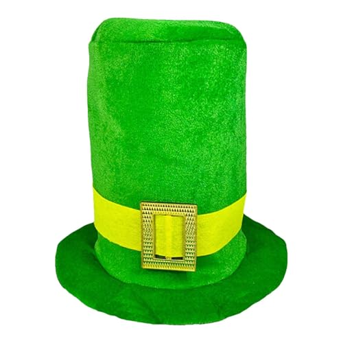 Qutalmi St. Patrick Hut, Koboldhut | Kobold Cosplay Kostüm Hüte für Männer | Deluxe irische Feiertags-Cosplay-Zylinder-Kobold-Hüte für Erwachsene, Jugendliche, Frauen von Qutalmi