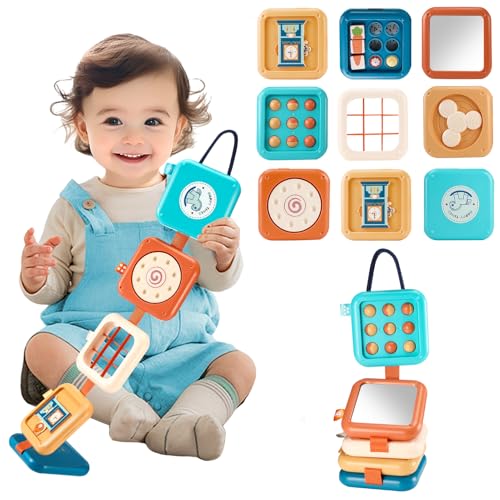 Quuylin Montessori Spielzeug Baby, 8 In 1 Busy Board, Flugzeug Reisespielzeug, Sensorisches Spielzeug, Motorikspielzeug Baby, Fördert die Verbesserung motorischer und kognitiver Fähigkeiten Quuylin Montessori Spielzeug Baby, 8 In 1 Busy Board, Flugzeug Reisespielzeug, Sensorisches Spielzeug, Motorikspielzeug Baby, Fördert die Verbesserung motorischer und kognitiver Fähigkeiten von Quuylin