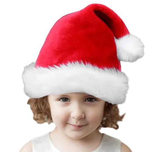 Quzente Weihnachtsmütze, farbige Weihnachtsmütze, Unisex, warme Weihnachtsmütze, Geschenk für Kinder und Erwachsene, Zubehör von Quzente