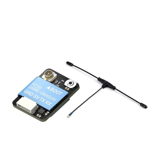 Qweradr ELRS 868/900 MHz Nano RX Open Source Empfänger mit Antenne 70 mm für RC FPV Renndrohne von Qweradr