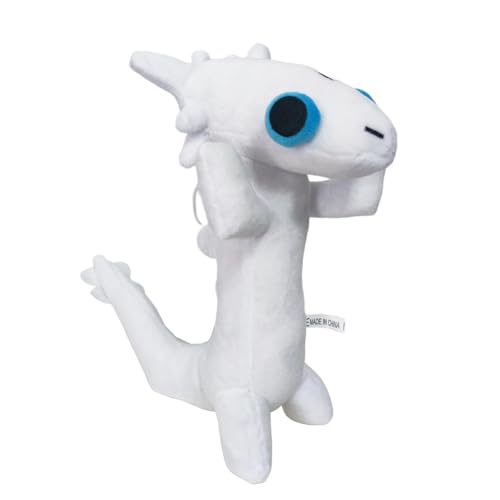 Qweradr Krokmou Dancing Meme Plüschtier Dancing Drache Plüschtier 25 cm Puppe Anime Spielzimmer Kissen Weiß von Qweradr