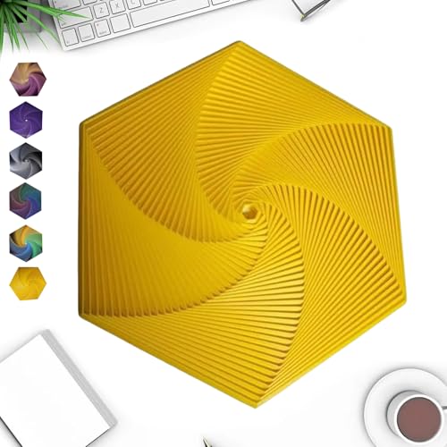 Hexagon Spiral Toys, Fractal Fidget Hexagon,3D Printed Hexagon Fidget Toy,3D-Druck Hexagon Cube Fidget Gear Spielzeug, Perfekt Für Stress Und Angst Fidget Spielzeug, Achtsame Meditation Auch. von Qxdohw