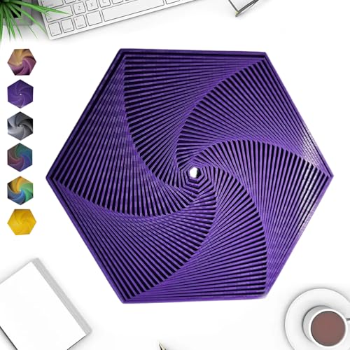 Hexagon Spiral Toys, Fractal Fidget Hexagon,3D Printed Hexagon Fidget Toy,3D-Druck Hexagon Cube Fidget Gear Spielzeug, Perfekt Für Stress Und Angst Fidget Spielzeug, Achtsame Meditation Auch. von Qxdohw