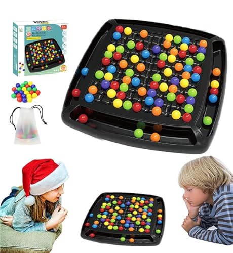 intellektuelles Schachbrett Kugeln,Intellektuelles Schachbrett Doppelduell,Intellectual Chessboard,Rainbow Ball Intellektuelles Schachbrett Mit Kugeln,Elimination Brettspiel Für Kinder Und Erwachsene von Qxdohw