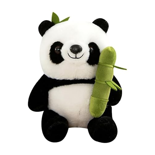 Qxiao Bambusrohr Panda Puppe Niedliche Umarmung Bambus Panda Blumenpuppe Plüschtier Kindergeburtstag von Qxiao