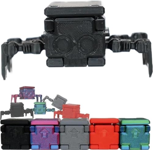 Transforming Spider Cube Spielzeug 3D Gedruckt Spinne Schreibtisch Spielzeug Fidget Spider Cube Guy Gadget Cute Mini Transforming Spider Cube Spielzeug Mechanische Spinne Stressabbau Spielzeug von Qxiao