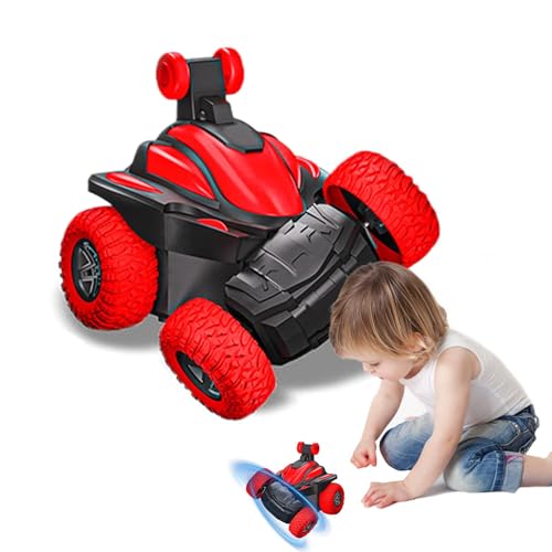 Doppelseitiges Stuntauto, 360 Grad klappbares RC Auto, Stuntfahrzeug, Raupen-Stuntauto, doppelseitiges RC Auto Spielzeugauto, Stuntauto für Kinder von Qzdtue